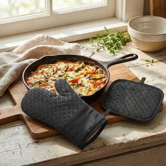 Heat-resistant non-slip oven mitt - home & kitchen