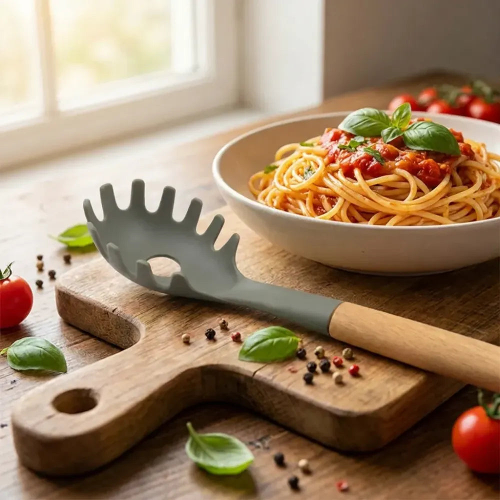 Heat-resistant pasta spoon - home & kitchen