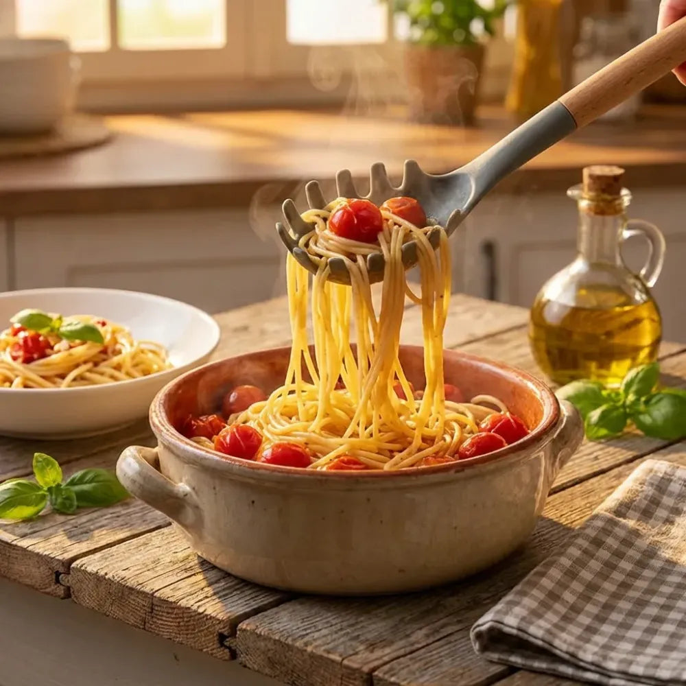 Heat-resistant pasta spoon - home & kitchen