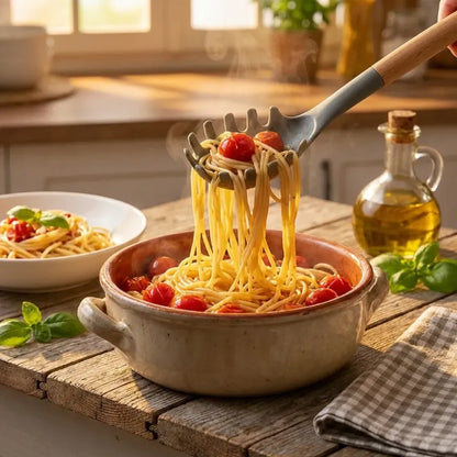 Heat-resistant pasta spoon - home & kitchen