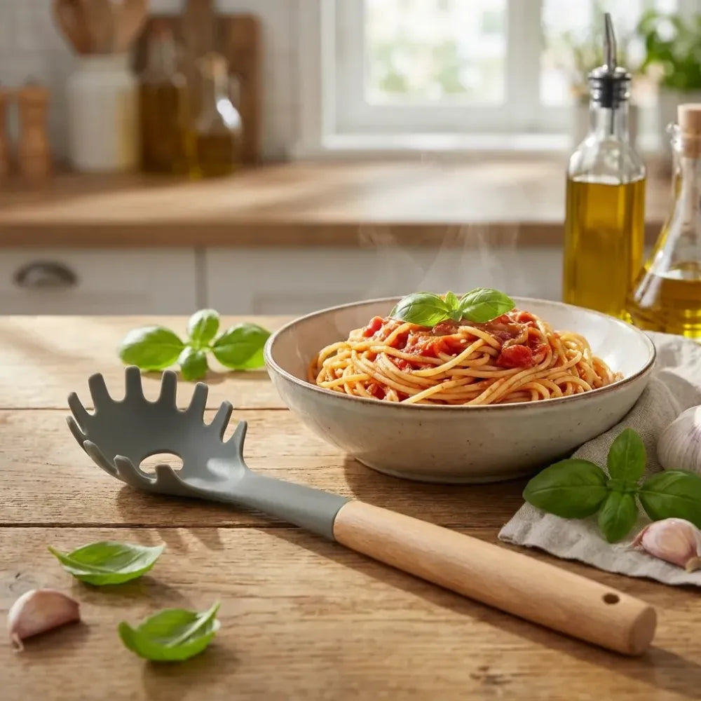 Heat-resistant pasta spoon - home & kitchen