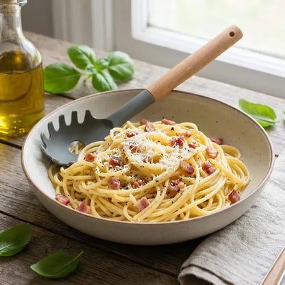 Heat-resistant pasta spoon - home & kitchen