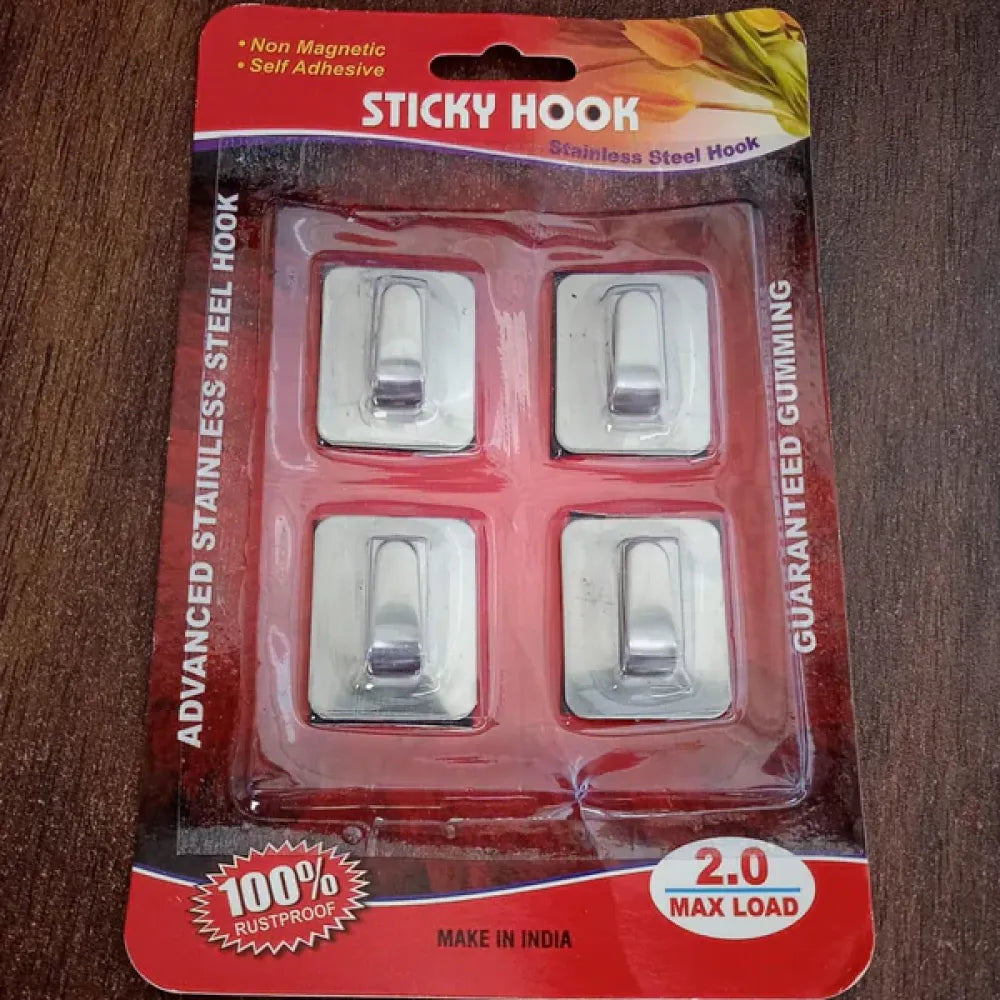 Heavy duty adhesive hooks