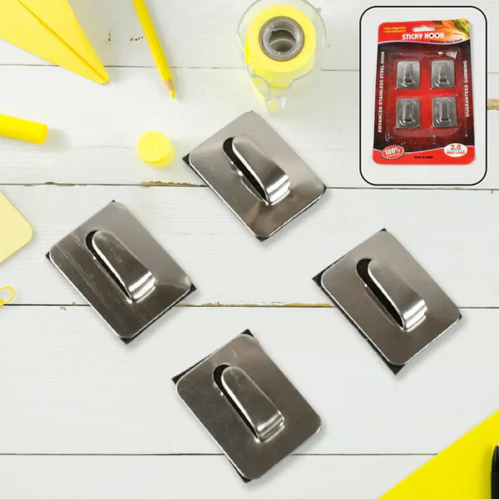 Heavy duty adhesive hooks