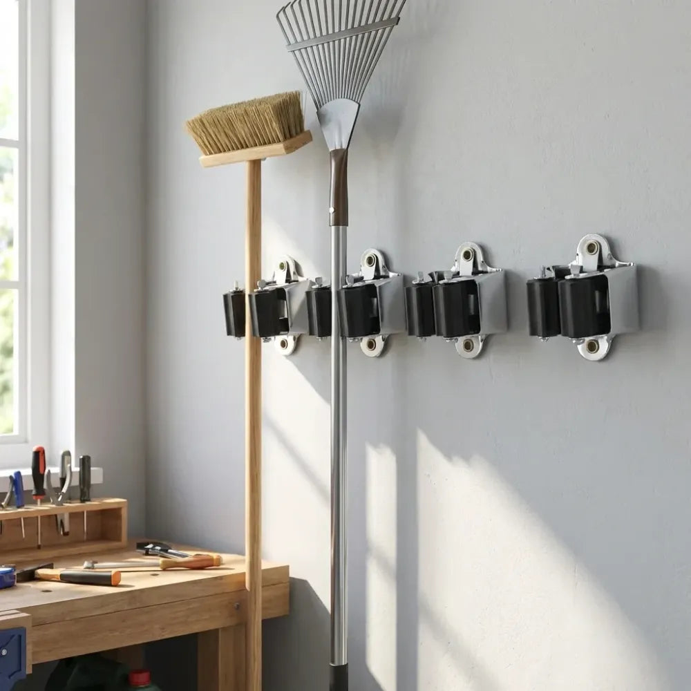 Heavy-duty broom holder - home improvement