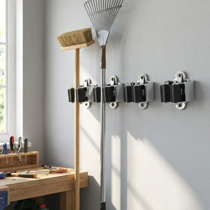 Heavy-duty broom holder - home improvement
