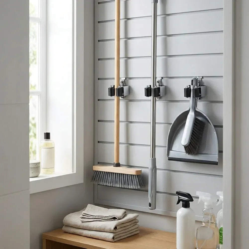 Heavy-duty broom holder - home improvement