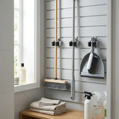 Heavy-duty broom holder - home improvement