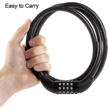 Heavy duty combination cable lock - hardware