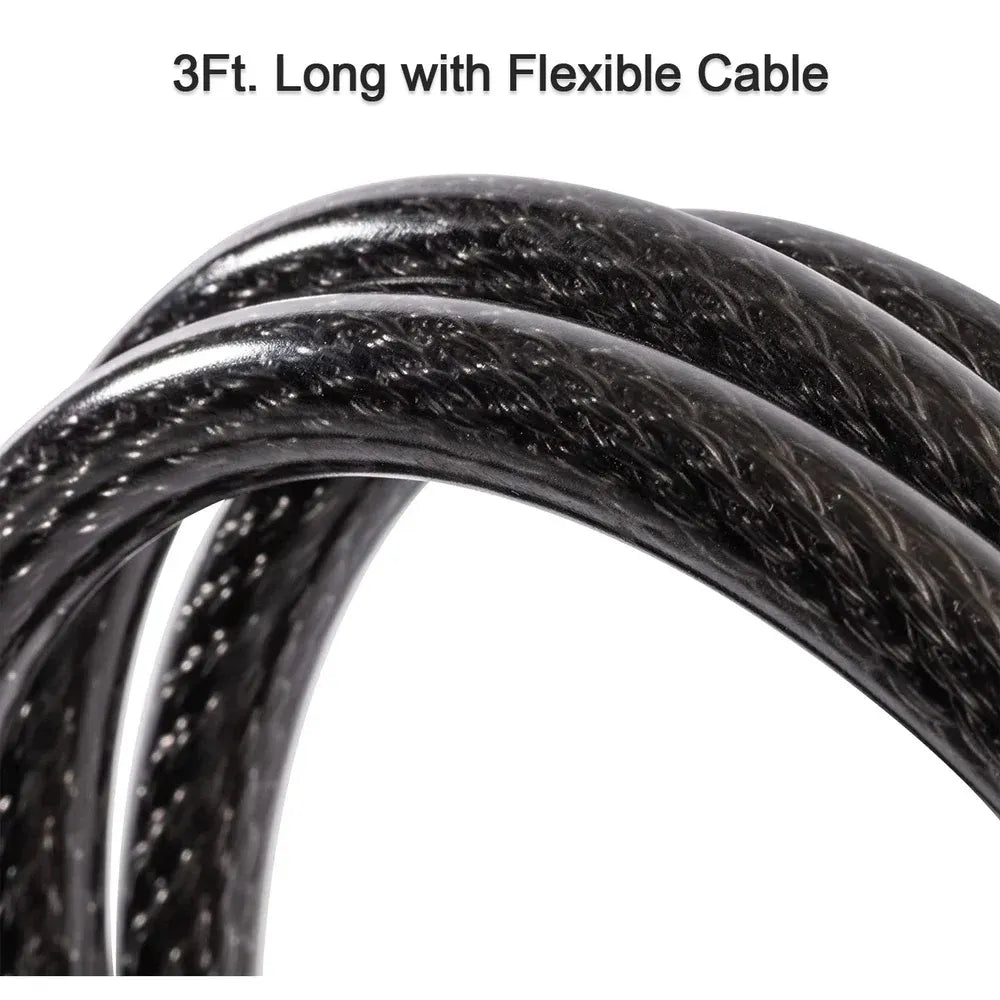 Heavy duty combination cable lock - hardware
