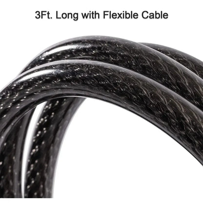 Heavy duty combination cable lock - hardware