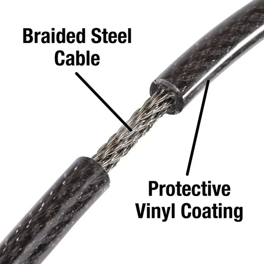 Heavy duty combination cable lock - hardware
