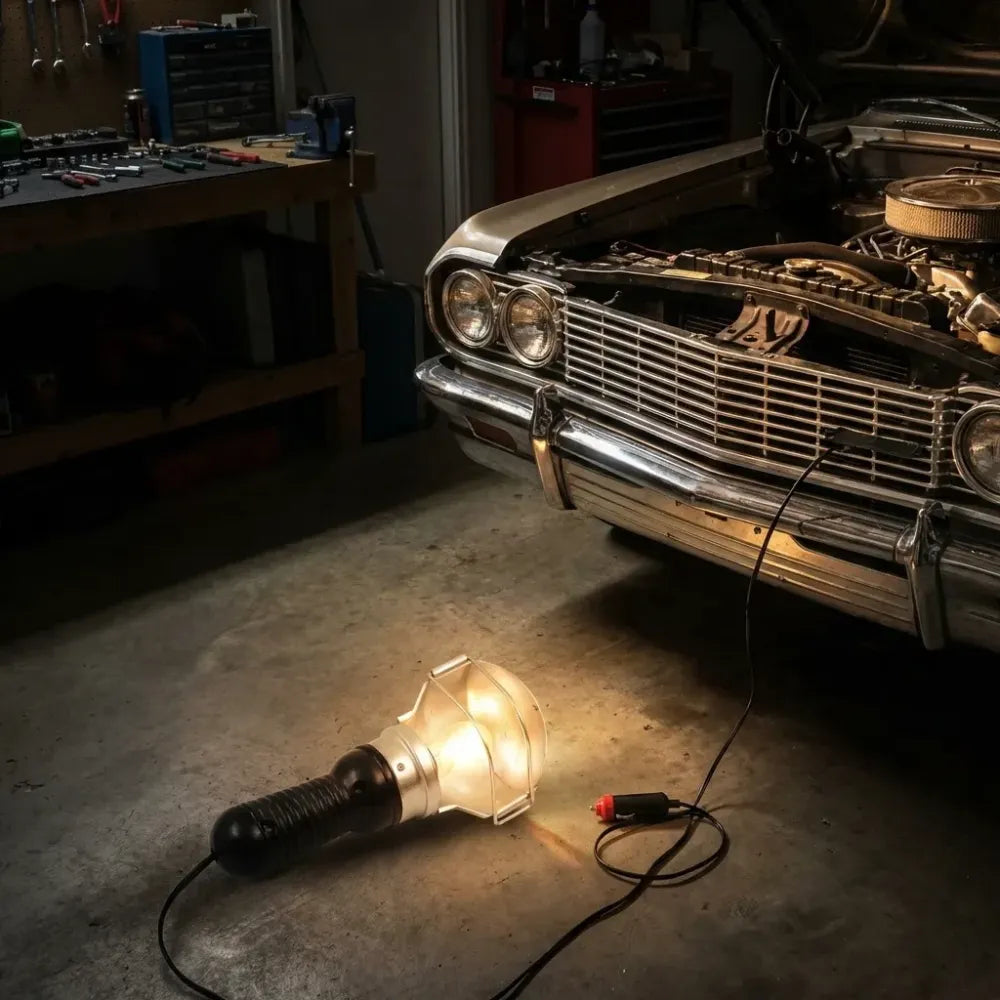Heavy-duty hand work lamp for night repairs - home improvement