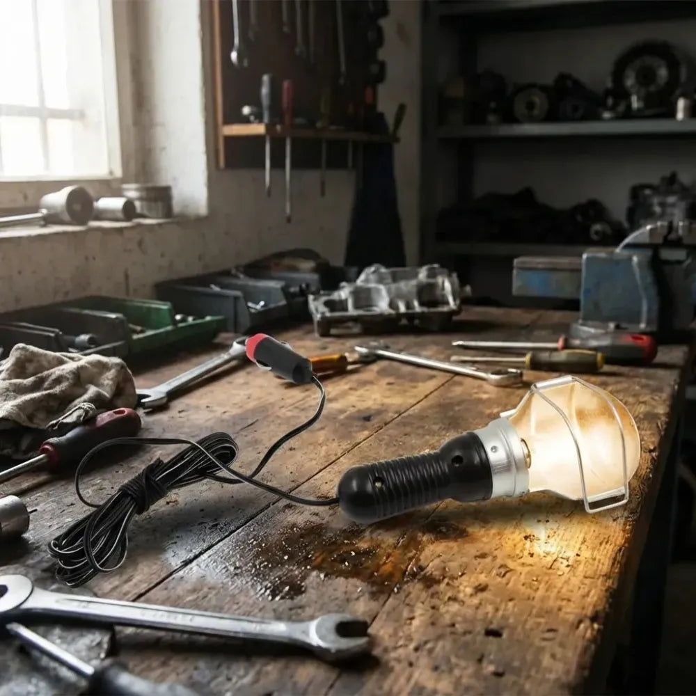 Heavy-duty hand work lamp for night repairs - home improvement