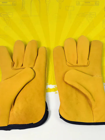 Heavy-Duty Leather Gardening Gloves