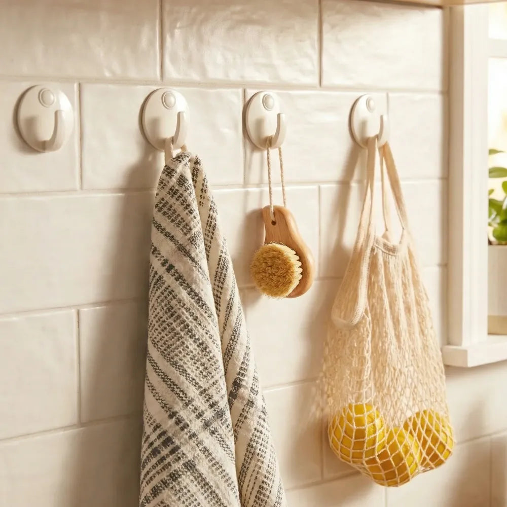 Heavy-duty self-adhesive wall hooks - home improvement