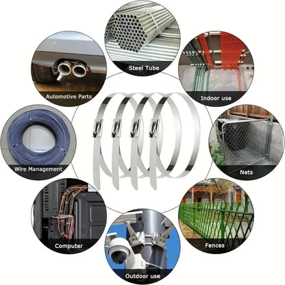 Heavy-duty stainless steel zip ties - home improvement