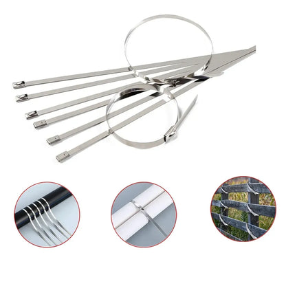 Heavy-duty stainless steel zip ties - home improvement