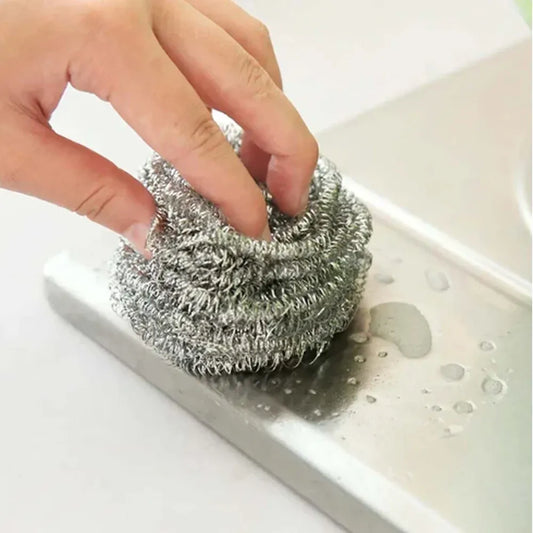Heavy-duty steel scrubber - kitchen tool