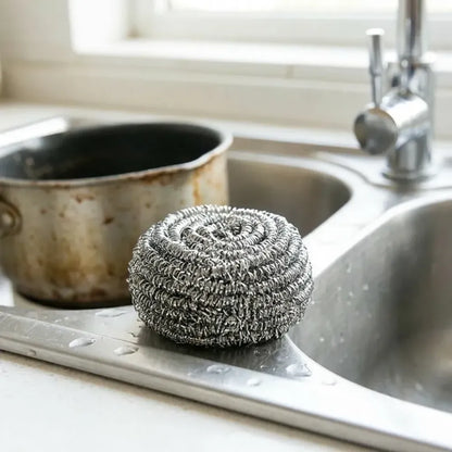 Heavy-duty steel scrubber - kitchen tool