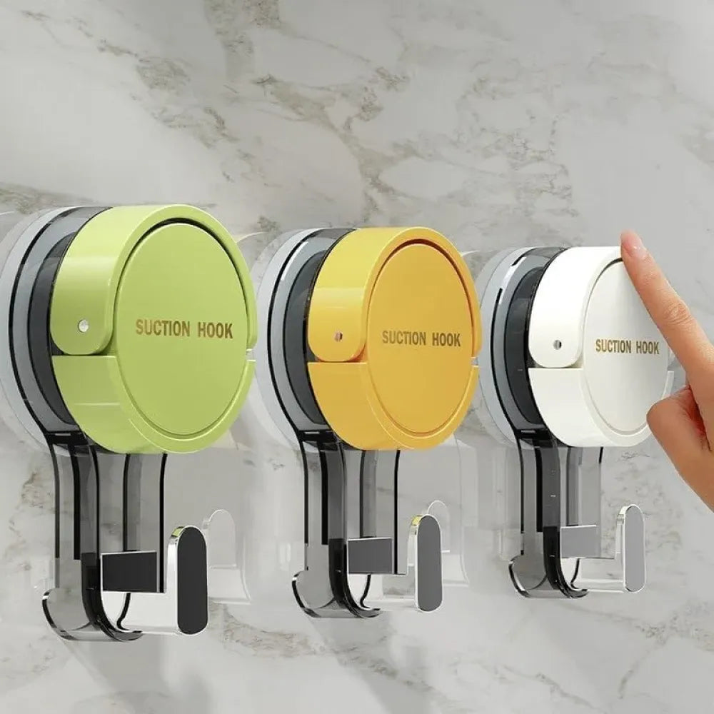 Heavy duty suction wall hooks