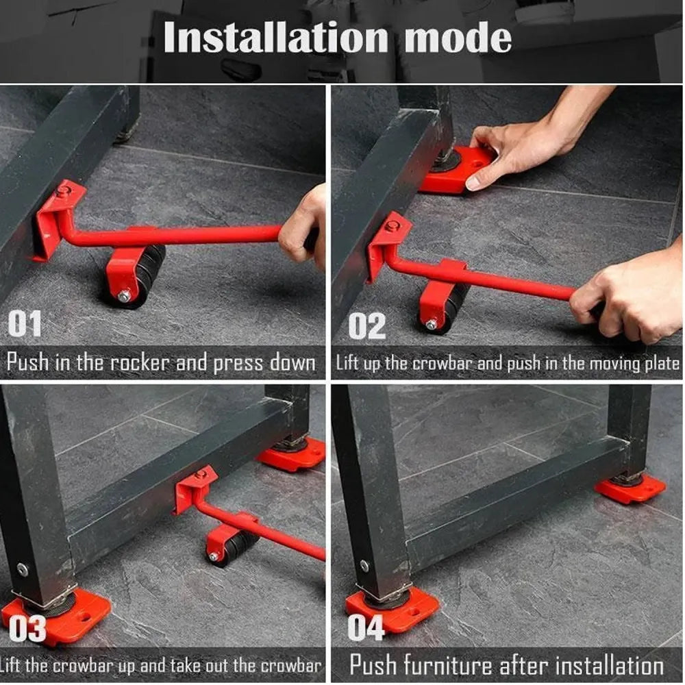Heavy furniture mover tool set