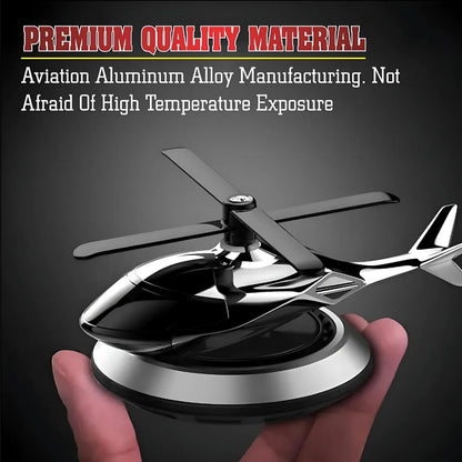 Helicopter alloy solar car air perfume diffuser