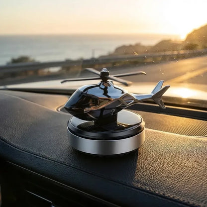 Helicopter alloy solar car air perfume diffuser