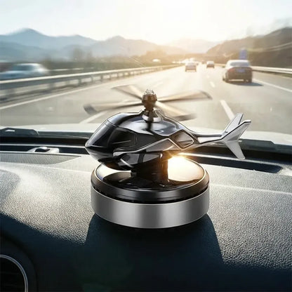 Helicopter alloy solar car air perfume diffuser