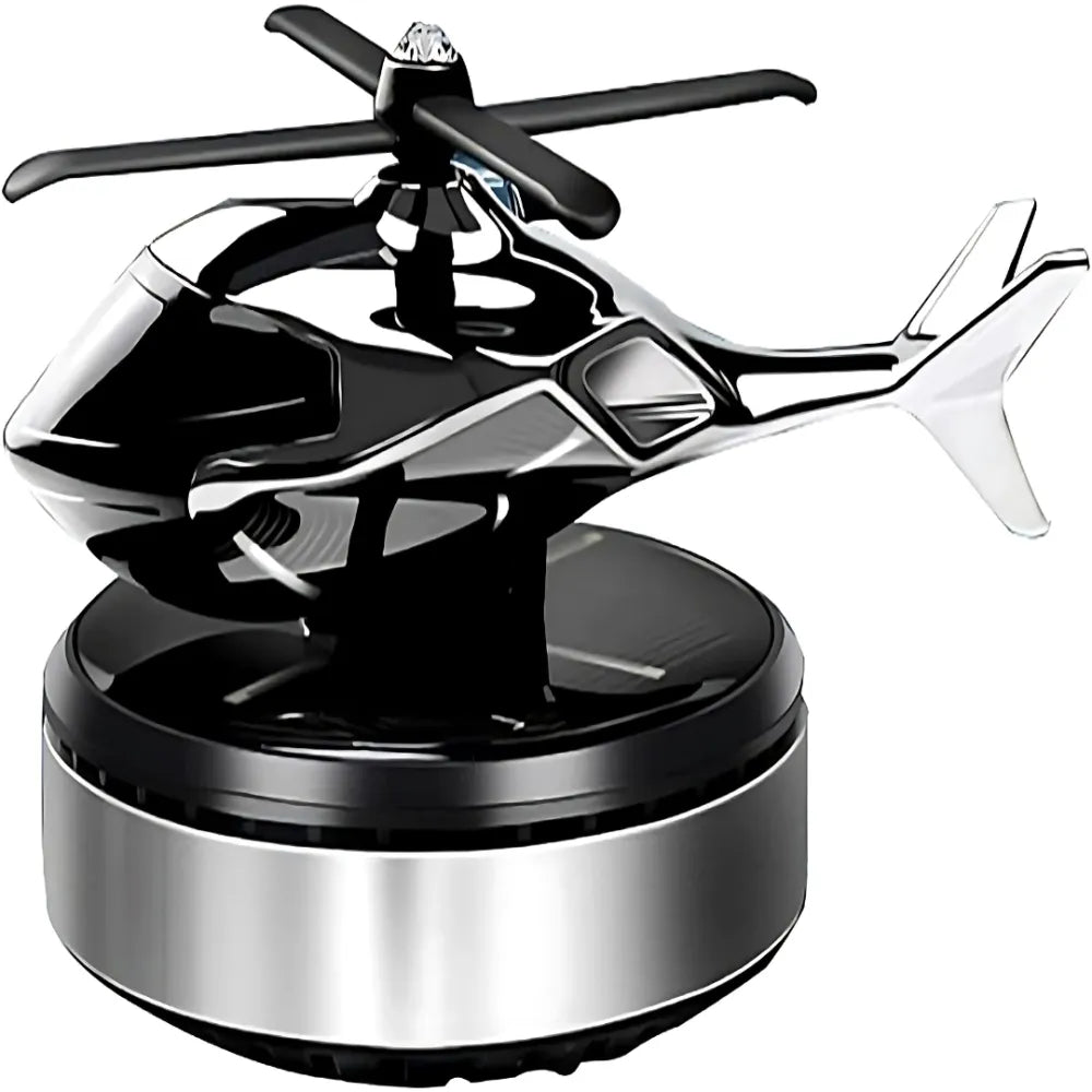 Helicopter alloy solar car air perfume diffuser