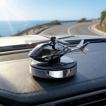 Helicopter alloy solar car air perfume diffuser