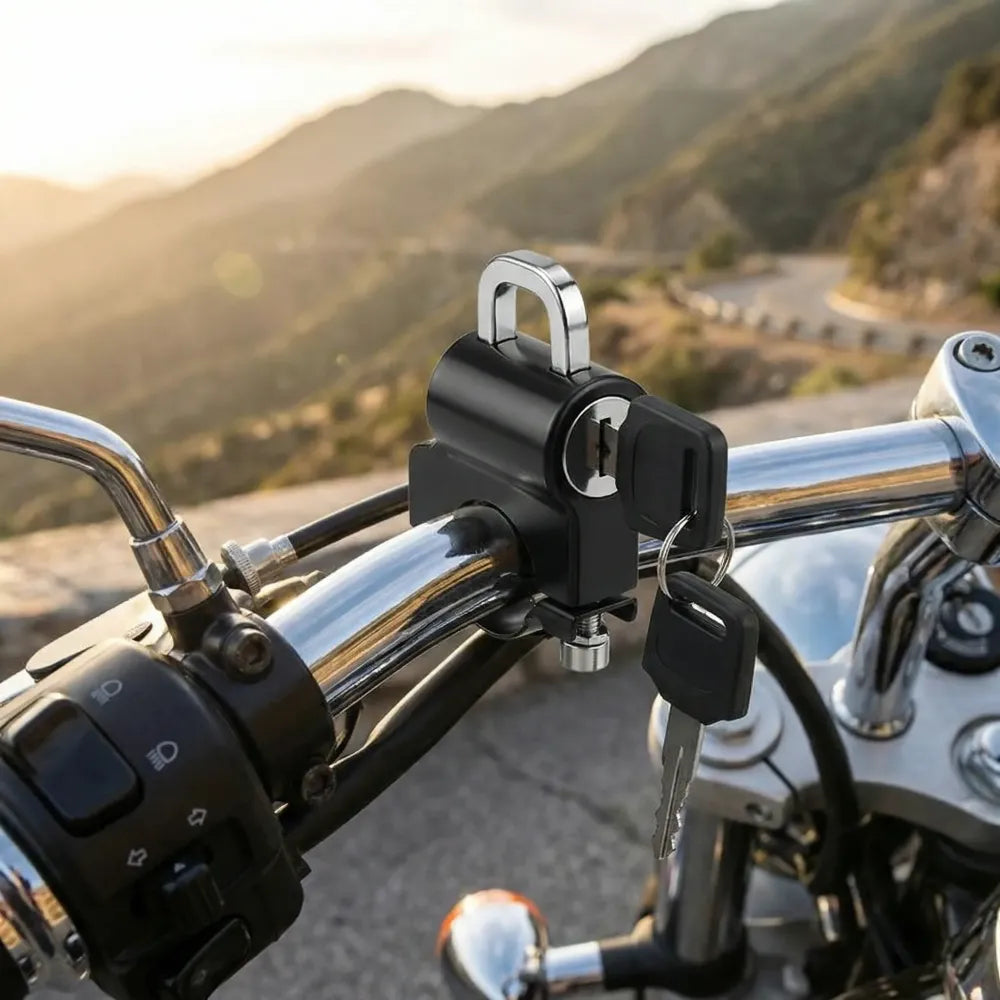 Helmet security lock - car and bike accessories