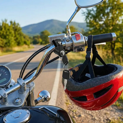 Helmet security lock - car and bike accessories