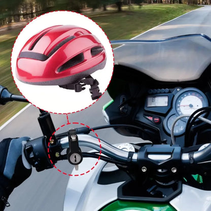 Helmet security lock - car and bike accessories