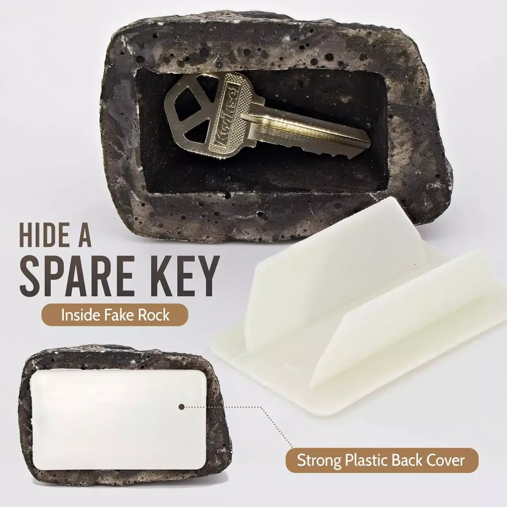 Hidden key storage rock - home improvement