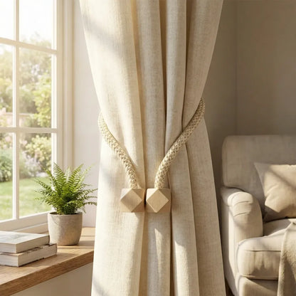 Home curtain tiebacks straps buckle clips - improvement