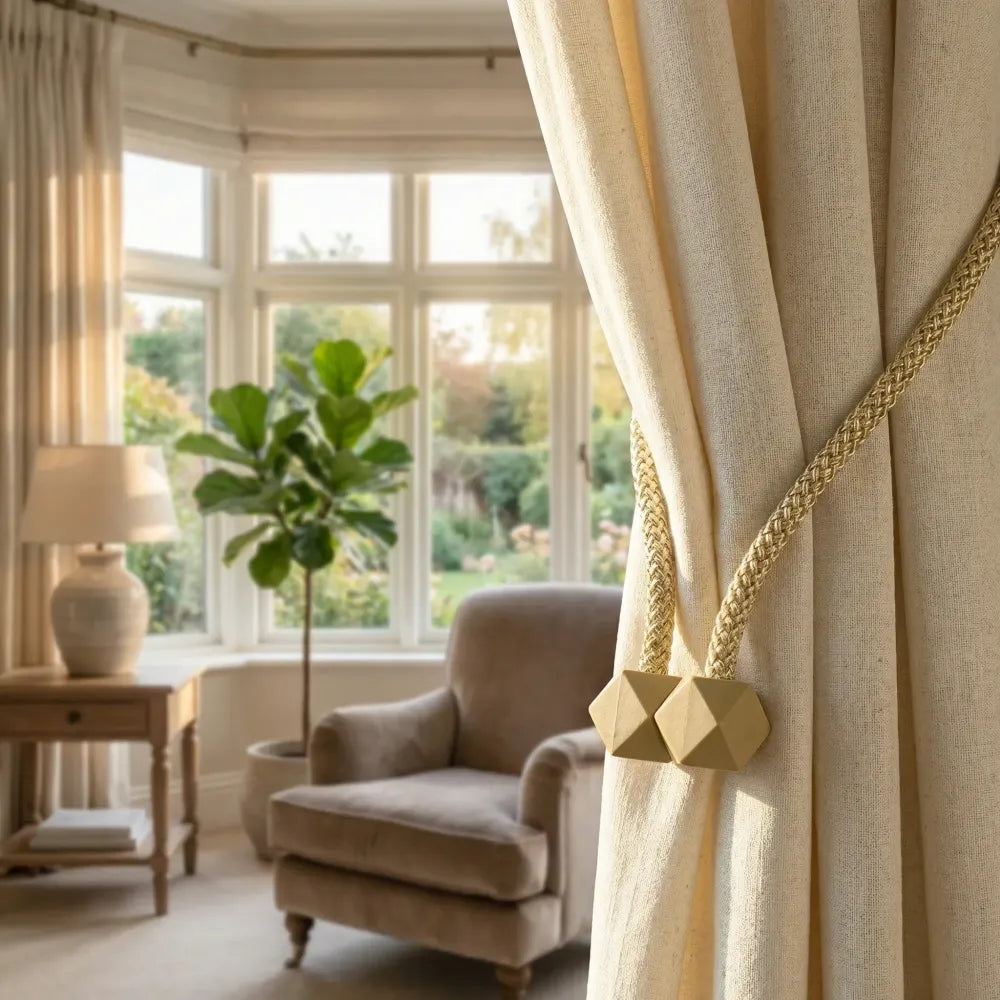 Home curtain tiebacks straps buckle clips - improvement