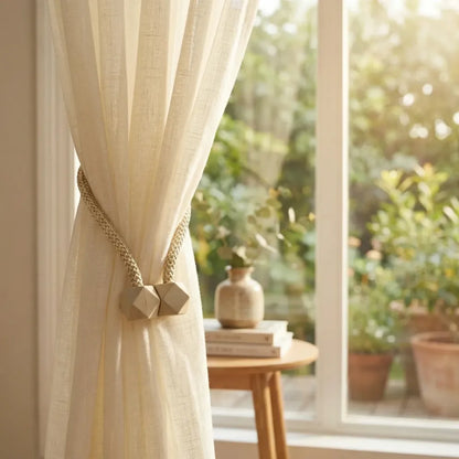 Home curtain tiebacks straps buckle clips - improvement