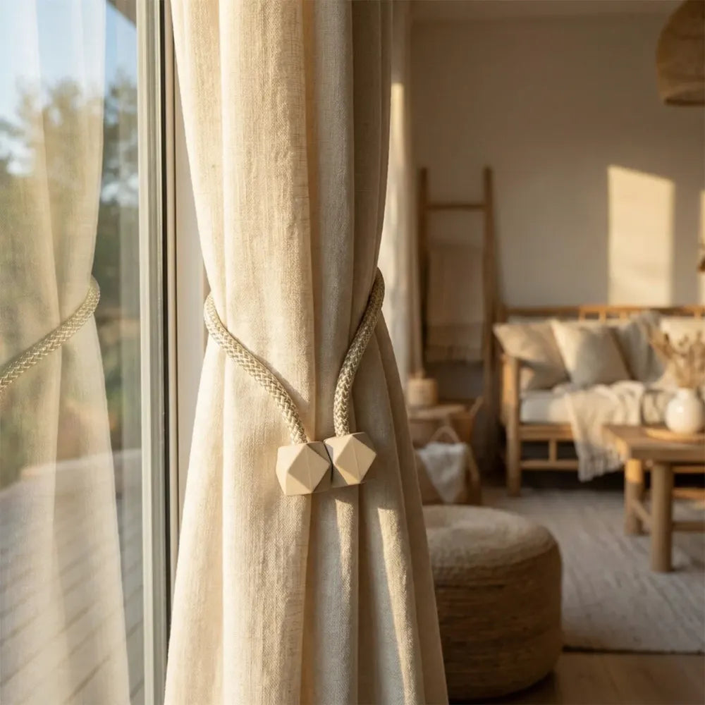 Home curtain tiebacks straps buckle clips - improvement