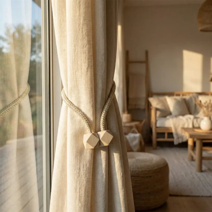 Home curtain tiebacks straps buckle clips - improvement