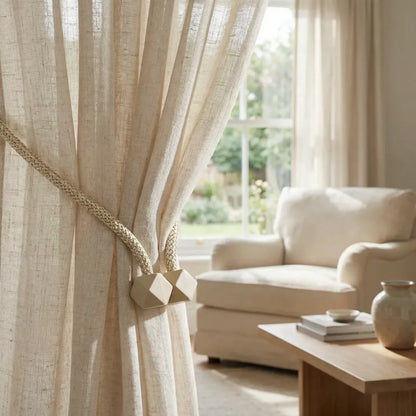 Home curtain tiebacks straps buckle clips - improvement