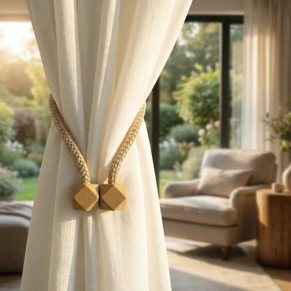 Home curtain tiebacks straps buckle clips - improvement