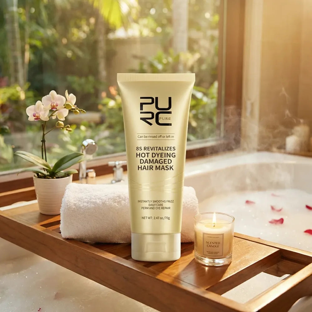 Hot dyeing hair repair mask