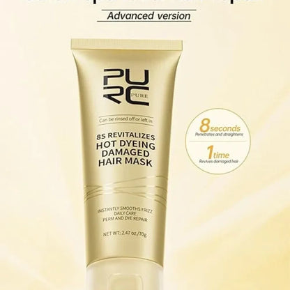 Hot dyeing hair repair mask
