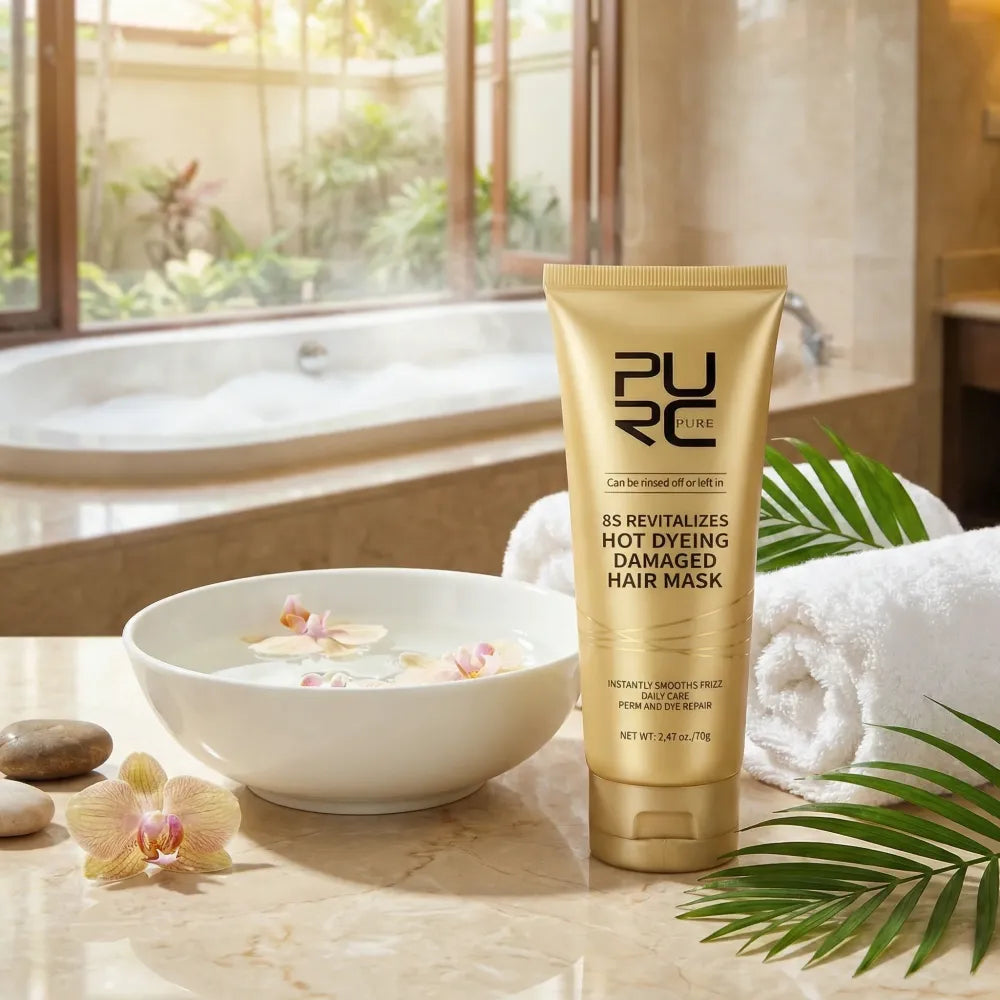 Hot dyeing hair repair mask