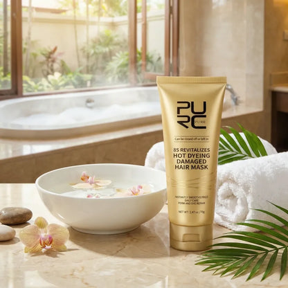 Hot dyeing hair repair mask