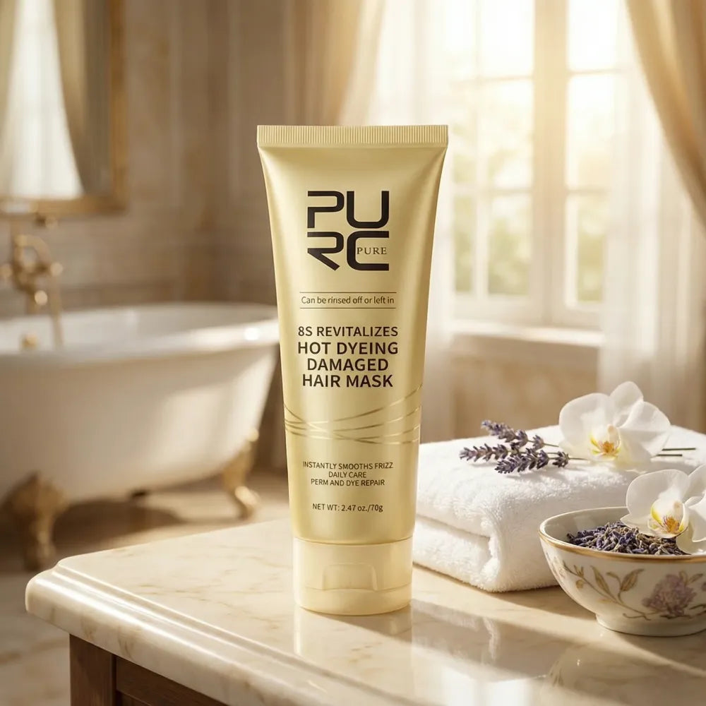 Hot dyeing hair repair mask