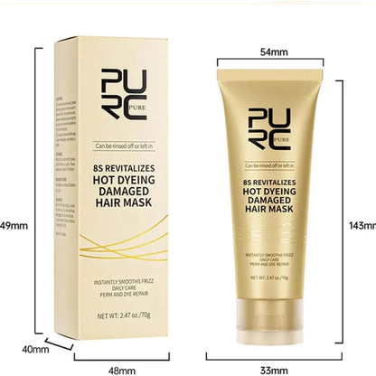 Hot dyeing hair repair mask