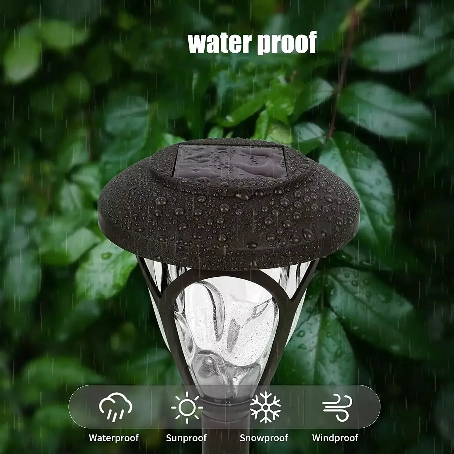 Solar-powered led garden light