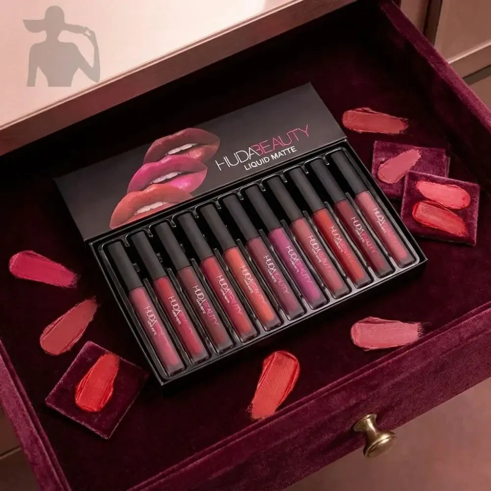 Huda beauty matte lipstick – pack of 12